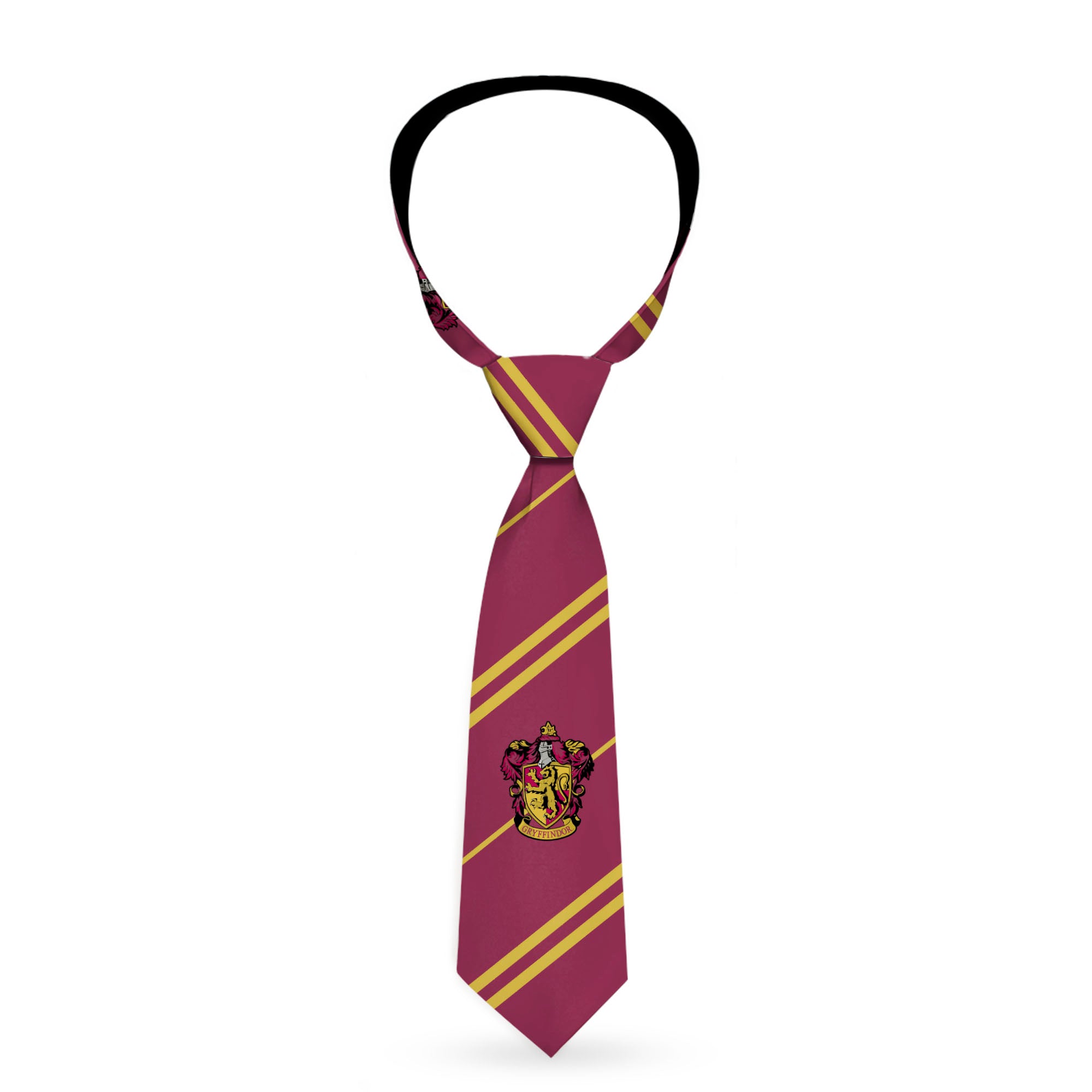 Necktie Standard - GRYFFINDOR Crest Stripe7 Burgundy Gold Neckties Harry Potter
