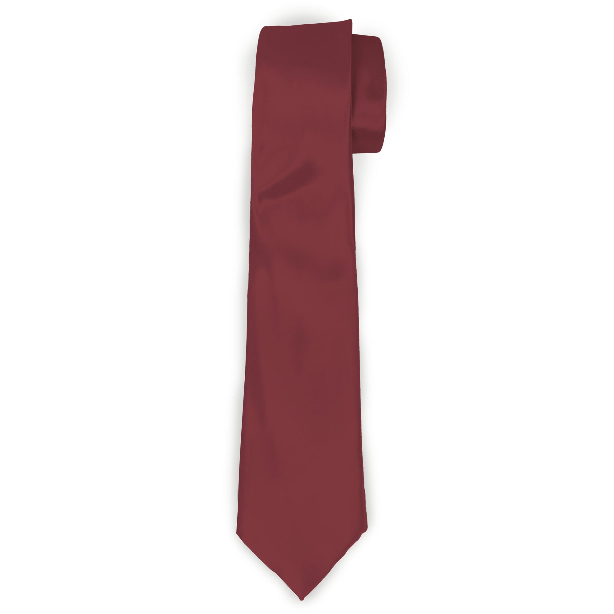 Buckle-Down Necktie - Burgundy Neckties Buckle-Down