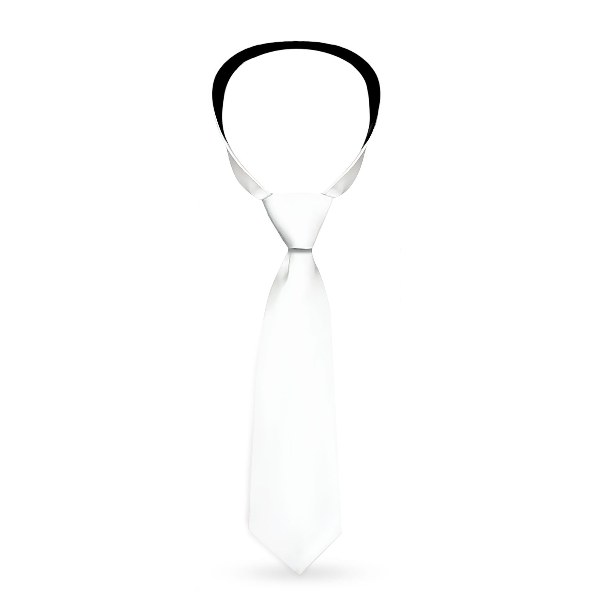 Buckle-Down Necktie - White Neckties Buckle-Down