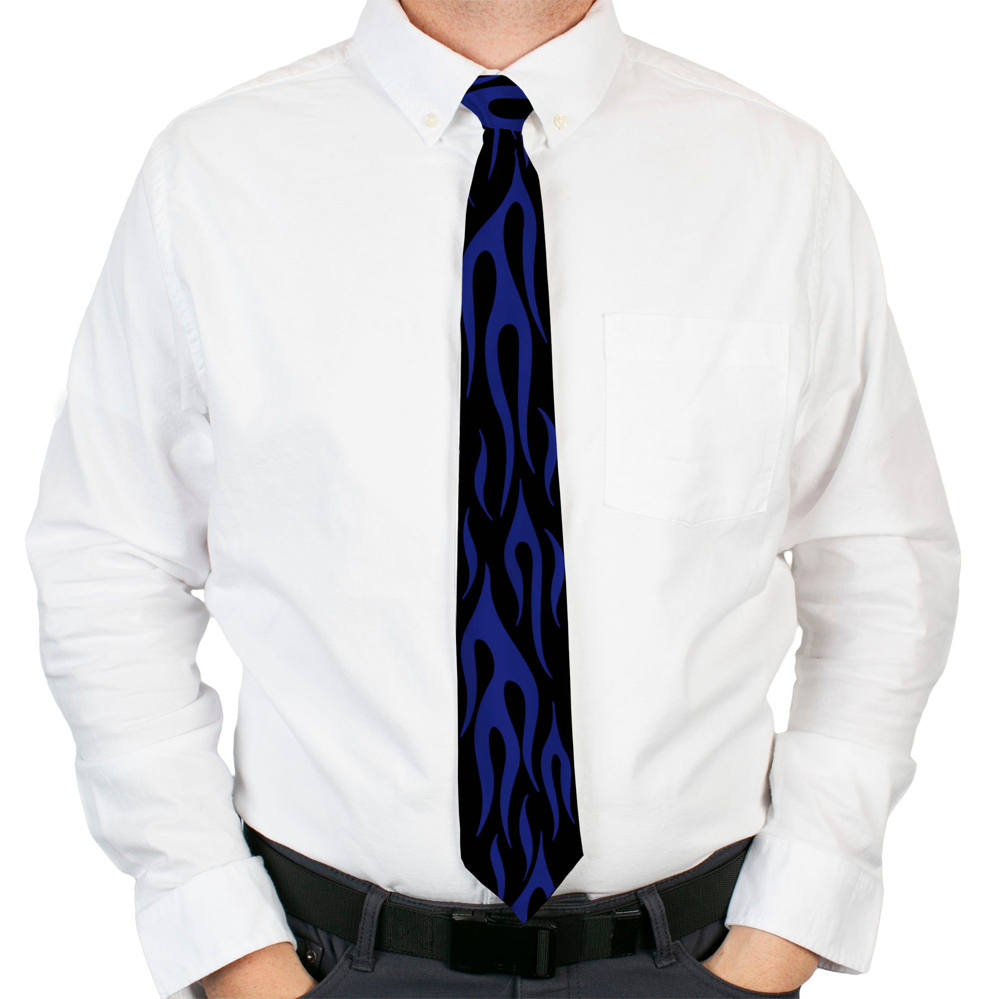 Necktie Standard - Flame Blue Neckties Buckle-Down