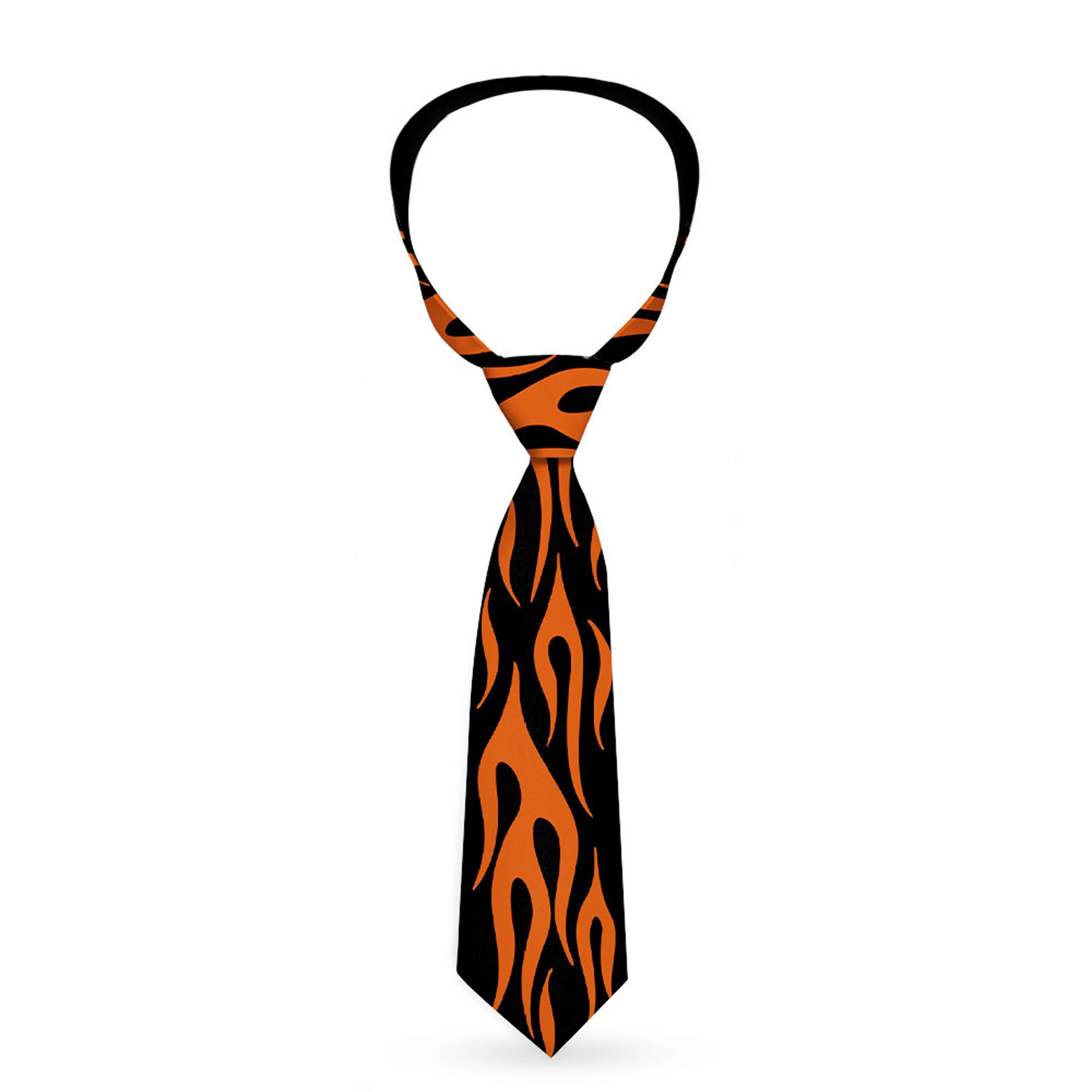 Buckle-Down Necktie - Flame Orange Neckties Buckle-Down