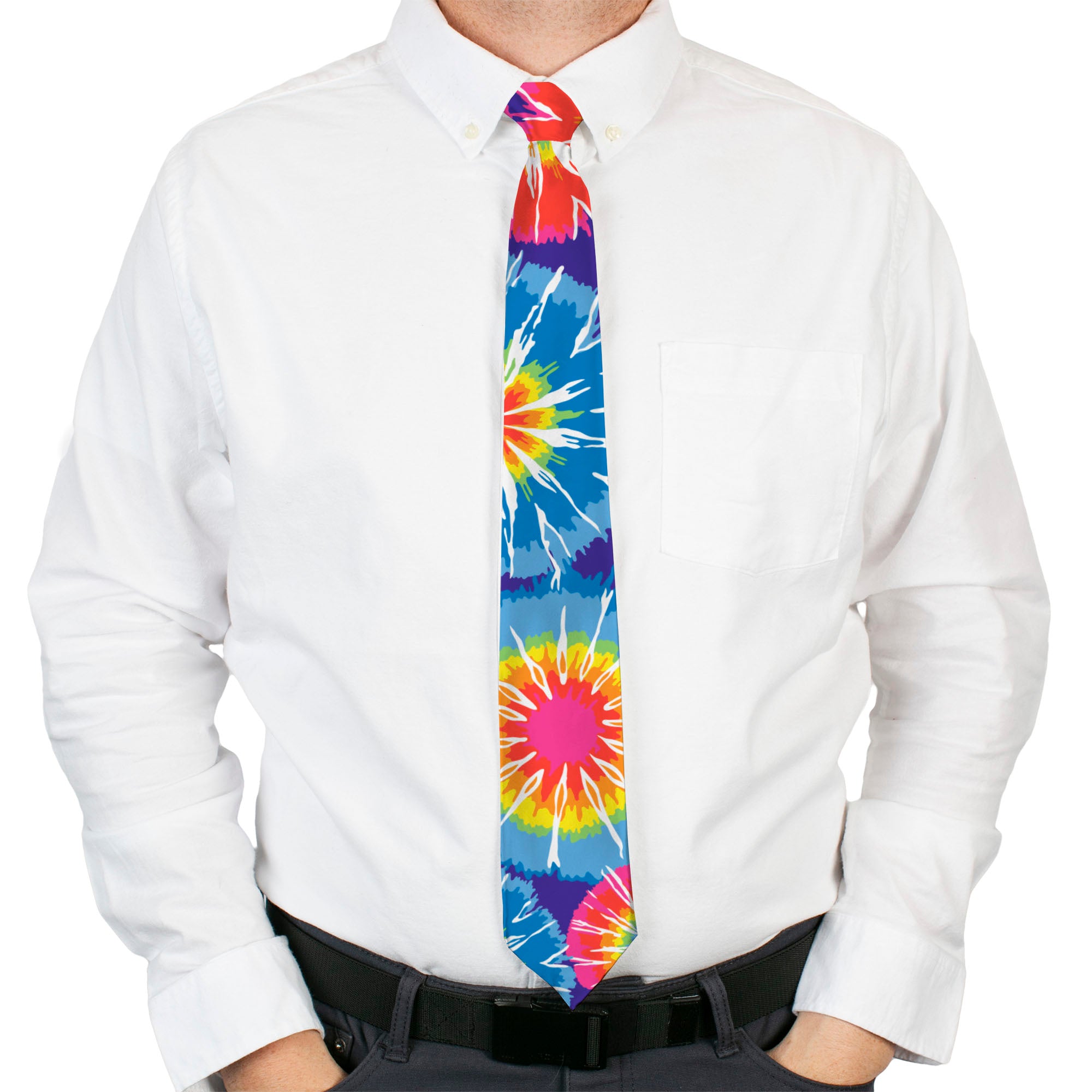 Buckle-Down Necktie - 70's Tie Dye Neckties Buckle-Down