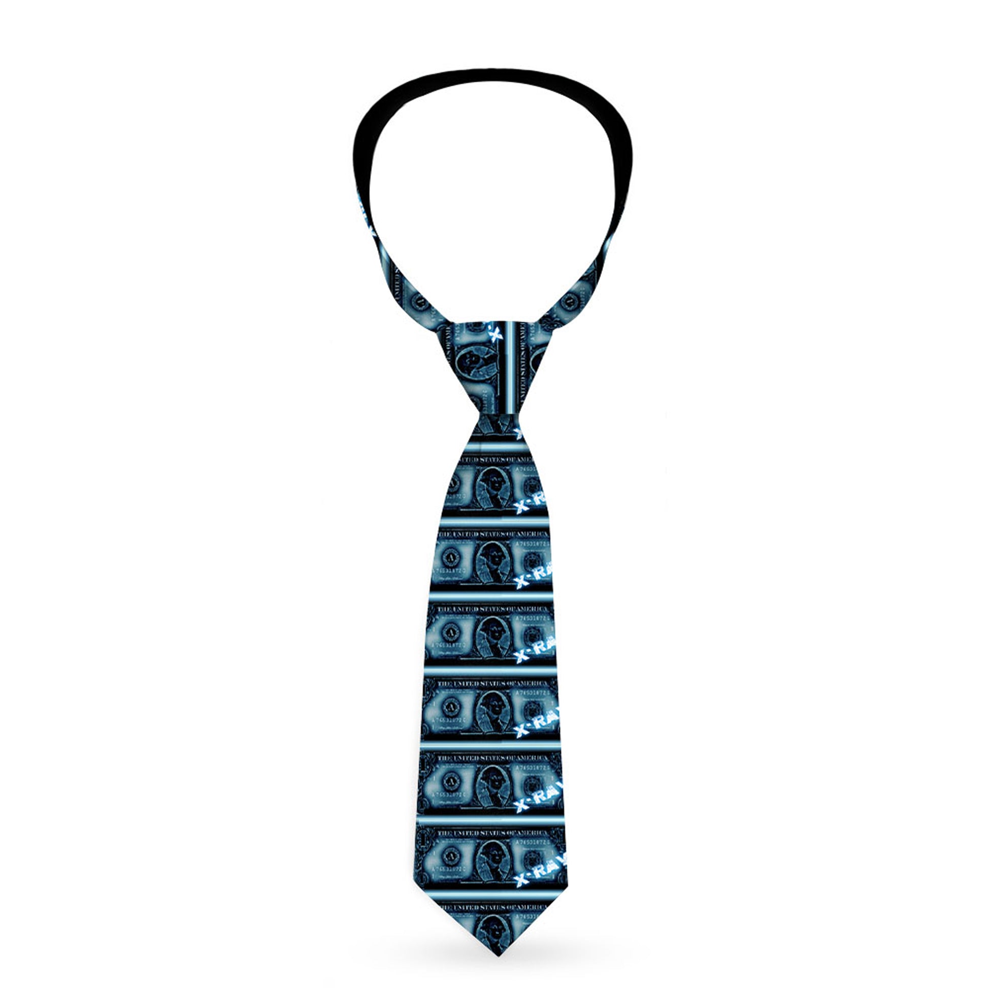 Buckle-Down Necktie - $1 Bill X-Ray Neckties Buckle-Down