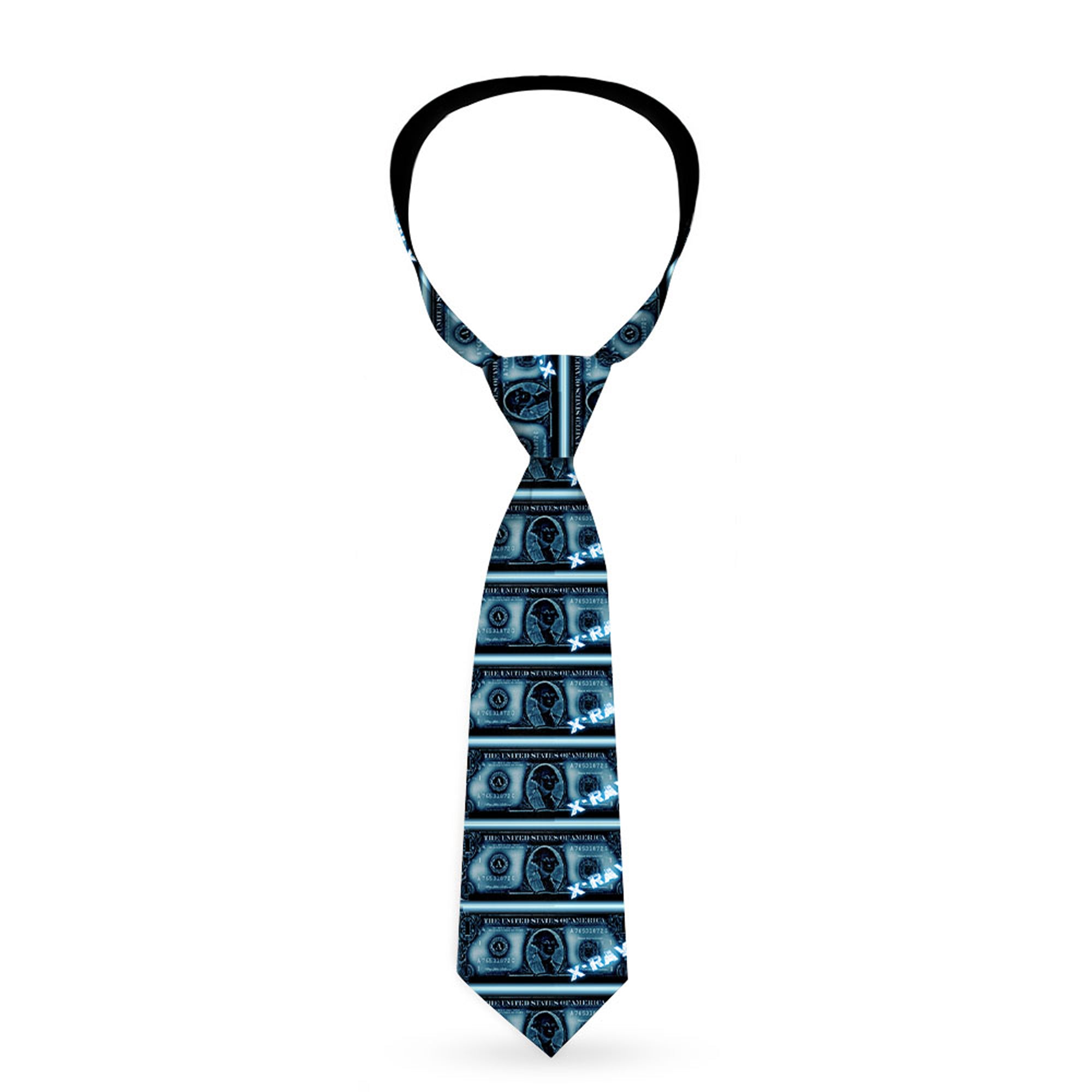 Buckle-Down Necktie - $1 Bill X-Ray Neckties Buckle-Down