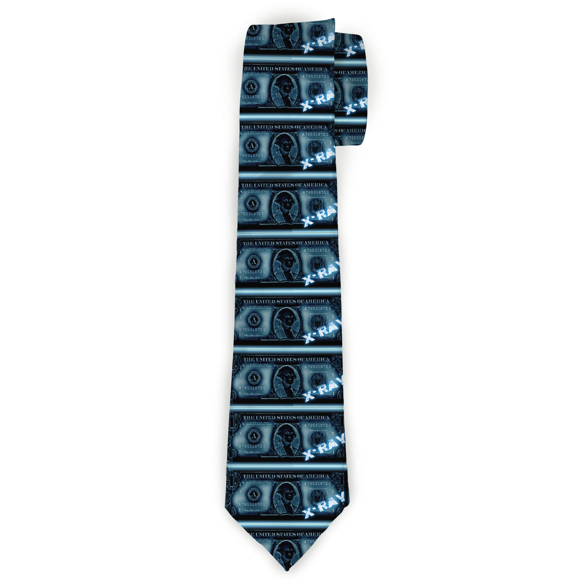Buckle-Down Necktie - $1 Bill X-Ray Neckties Buckle-Down