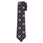 Necktie Standard - Argyle Black/Gray/Purple Neckties Buckle-Down