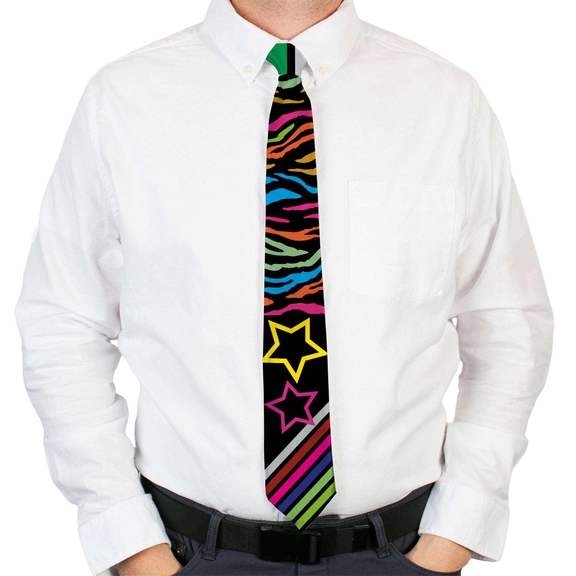 Buckle-Down Necktie - Animal Skins & Stripes 1 Neckties Buckle-Down