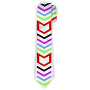 Buckle-Down Necktie - Arrows White/Multi Color Neckties Buckle-Down