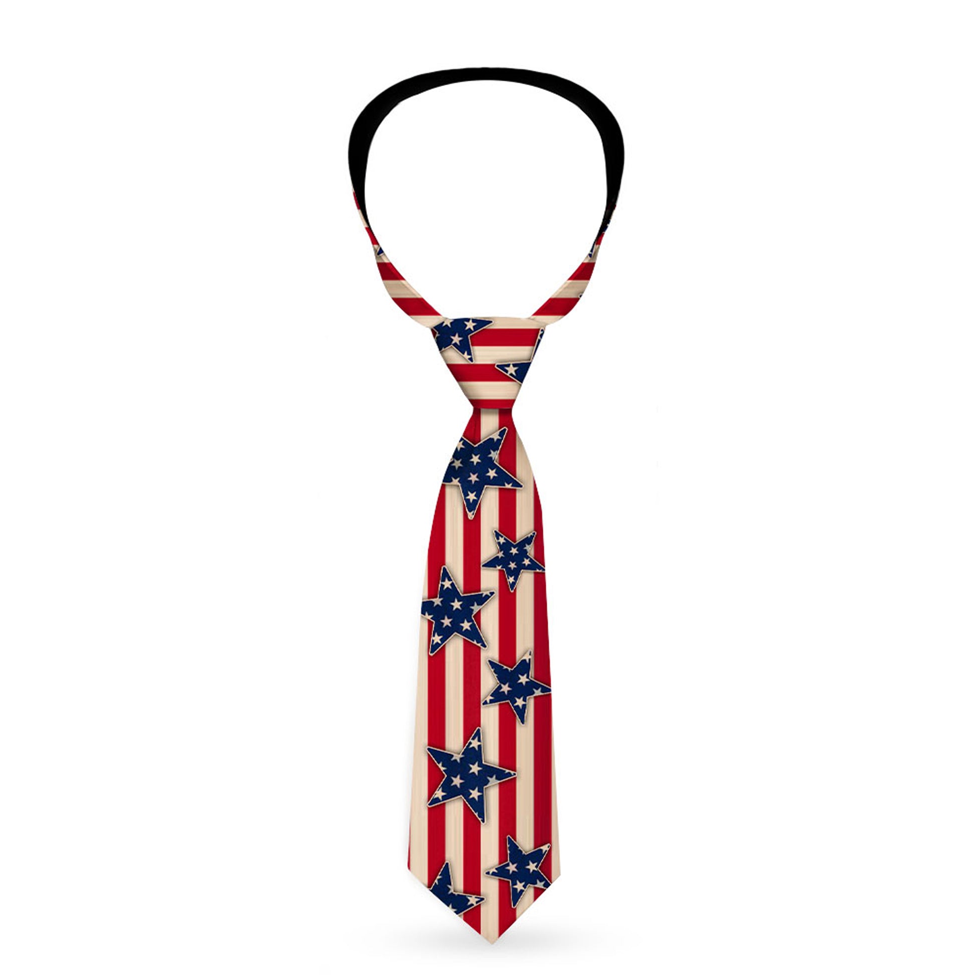 Necktie Standard - Americana Stars & Stripes Red/White/Blue/White Neckties Buckle-Down