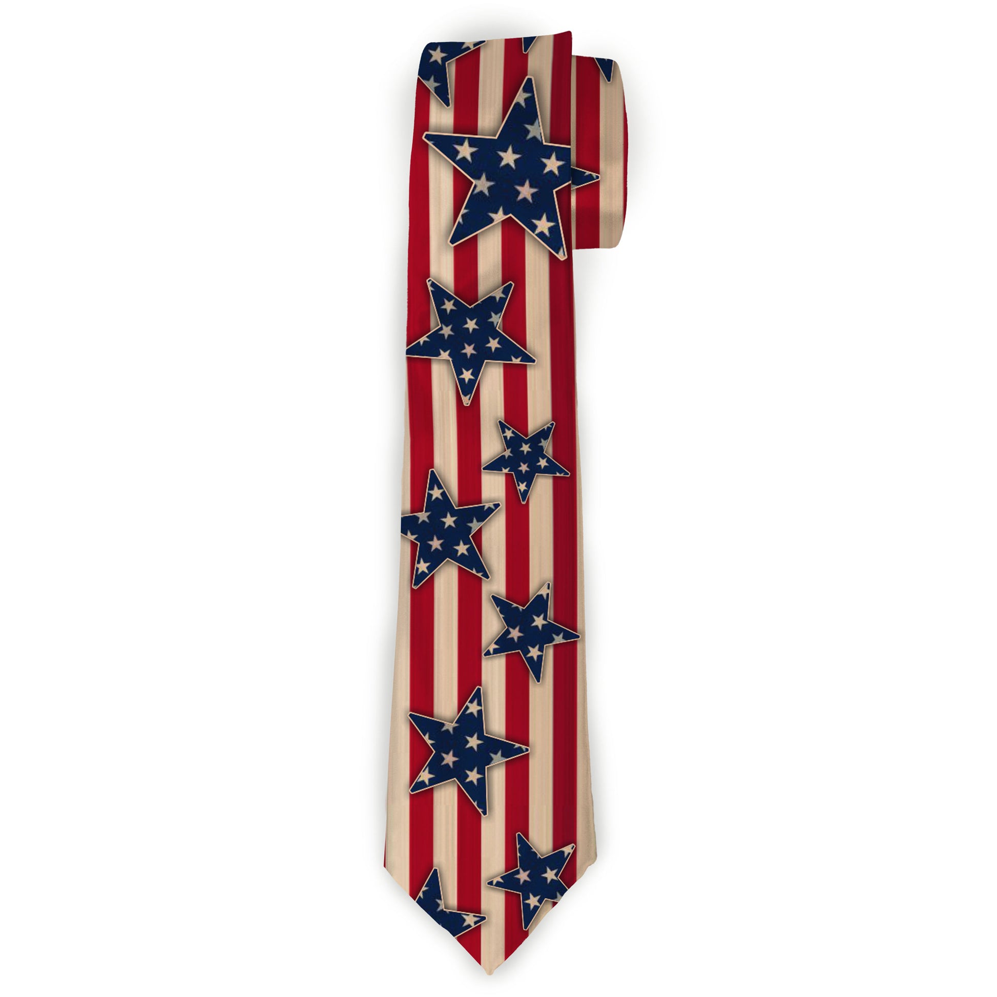 Necktie Standard - Americana Stars & Stripes Red/White/Blue/White Neckties Buckle-Down