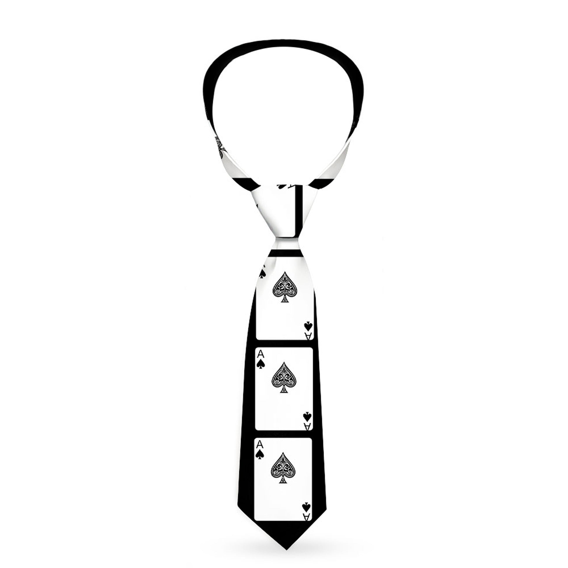 Buckle-Down Necktie - Ace of Spades Neckties Buckle-Down