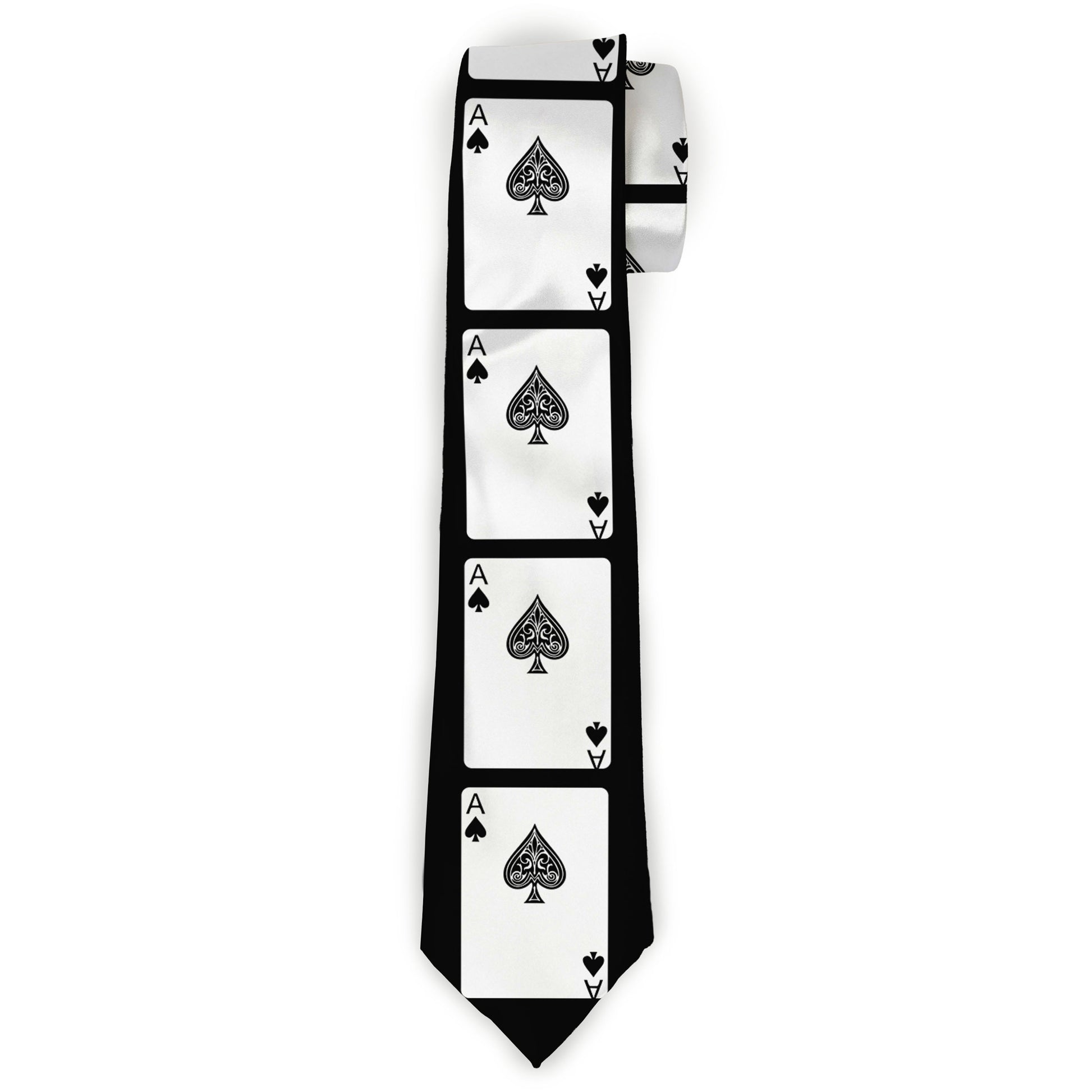 Buckle-Down Necktie - Ace of Spades Neckties Buckle-Down