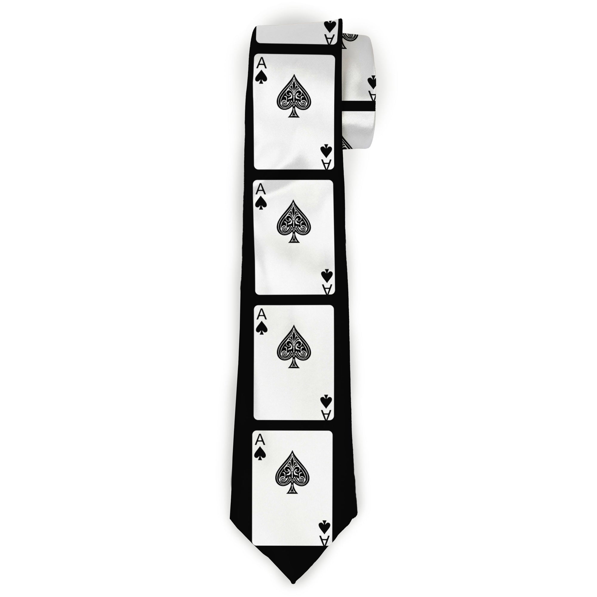 Buckle-Down Necktie - Ace of Spades Neckties Buckle-Down