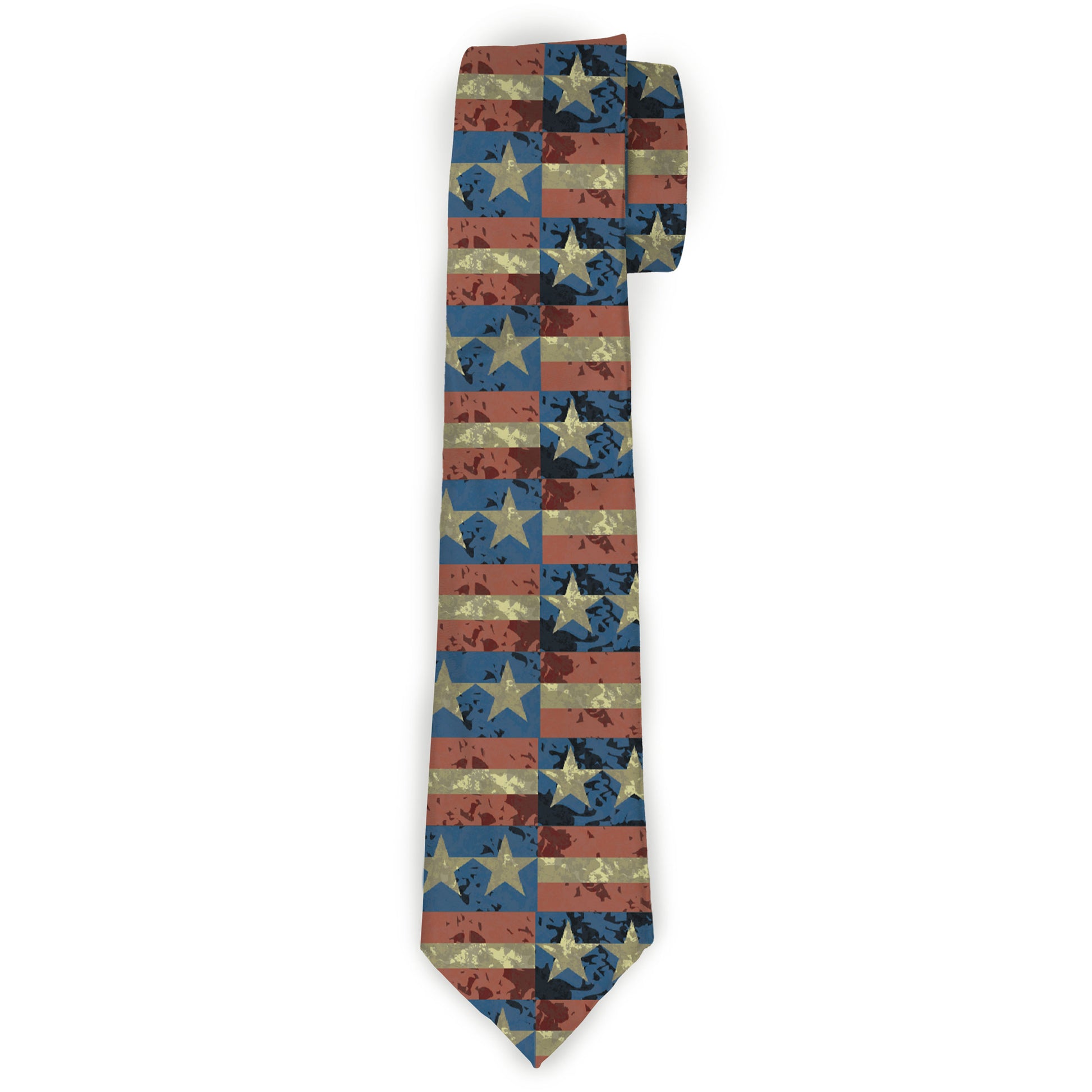 Buckle-Down Necktie - Americana Vintage Stars & Stripes Neckties Buckle-Down