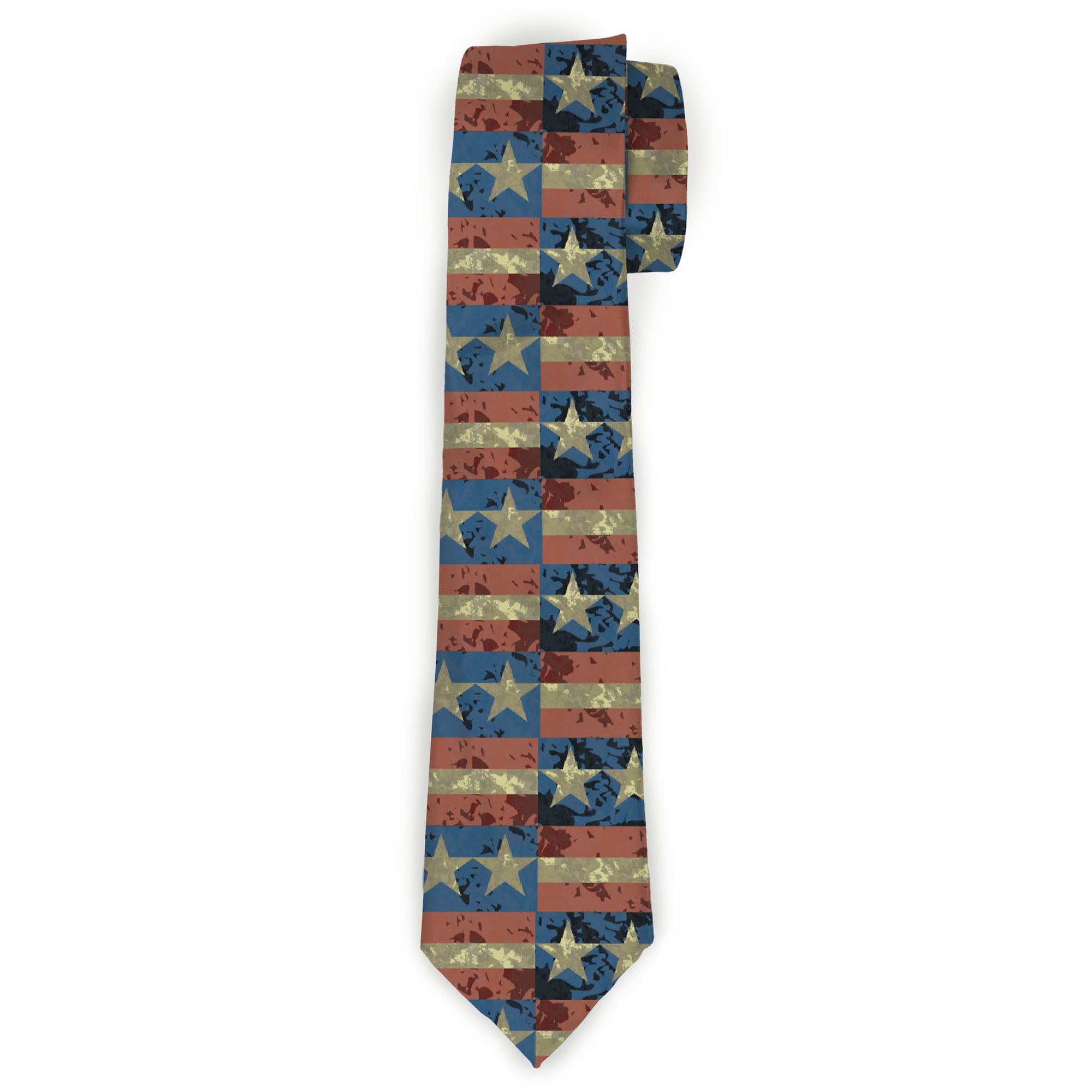 Buckle-Down Necktie - Americana Vintage Stars & Stripes Neckties Buckle-Down