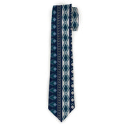 Buckle-Down Necktie - Aztec4 Blues/White/Gray Neckties Buckle-Down