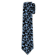 Buckle-Down Necktie - Butterfly Garden Black/Blue Neckties Buckle-Down