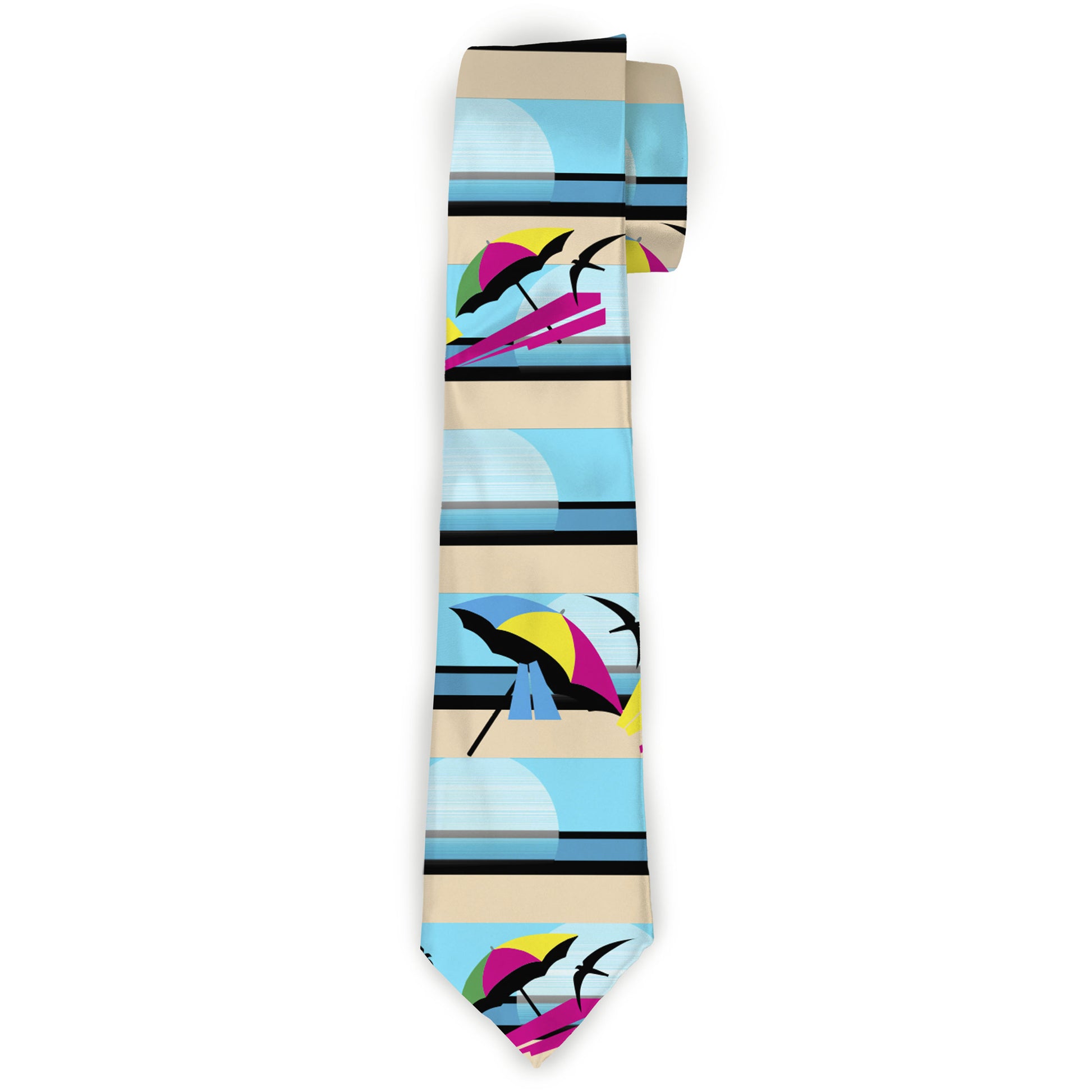 Buckle-Down Necktie - Beach Scene 2 Neckties Buckle-Down
