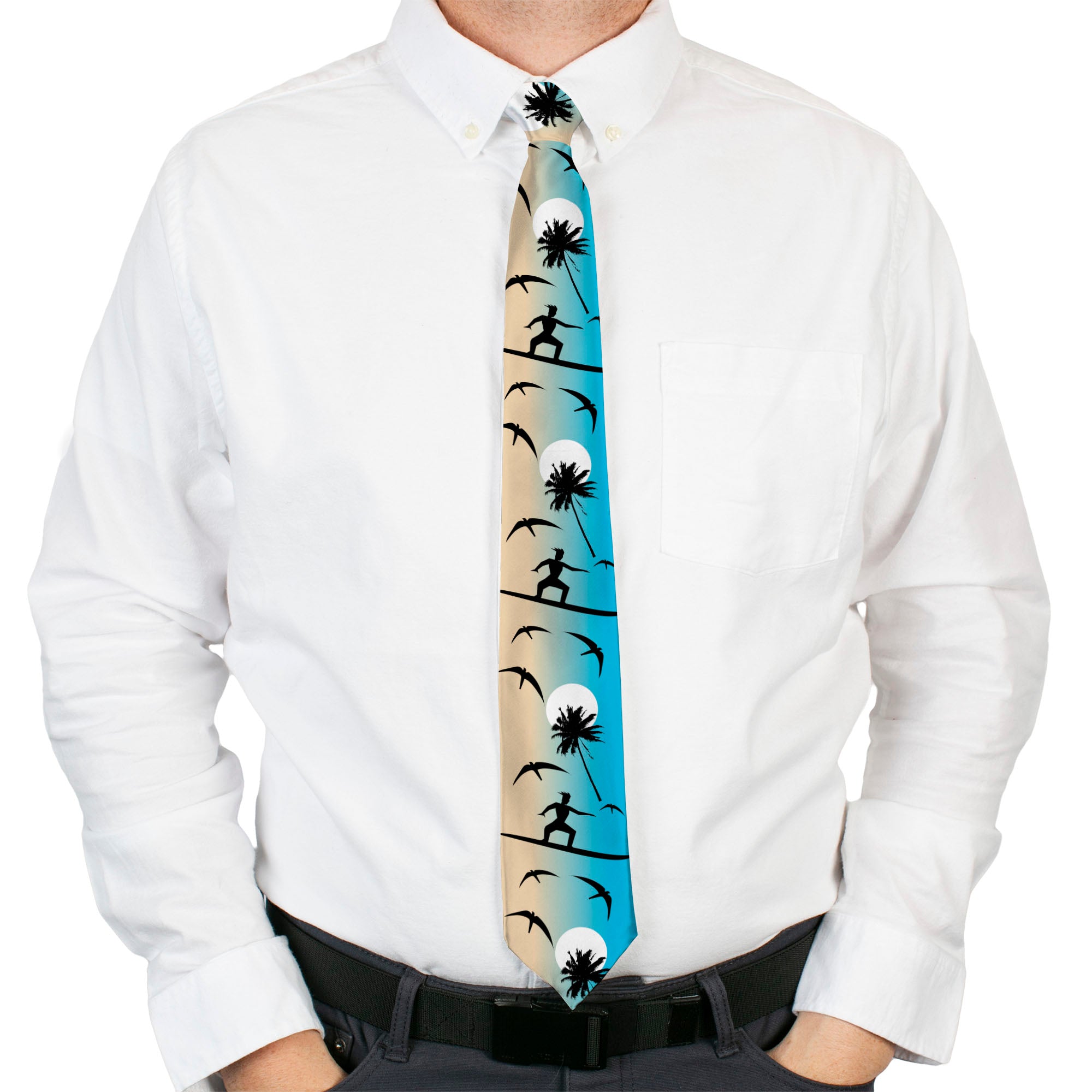 Buckle-Down Necktie - Beach Surfer Neckties Buckle-Down