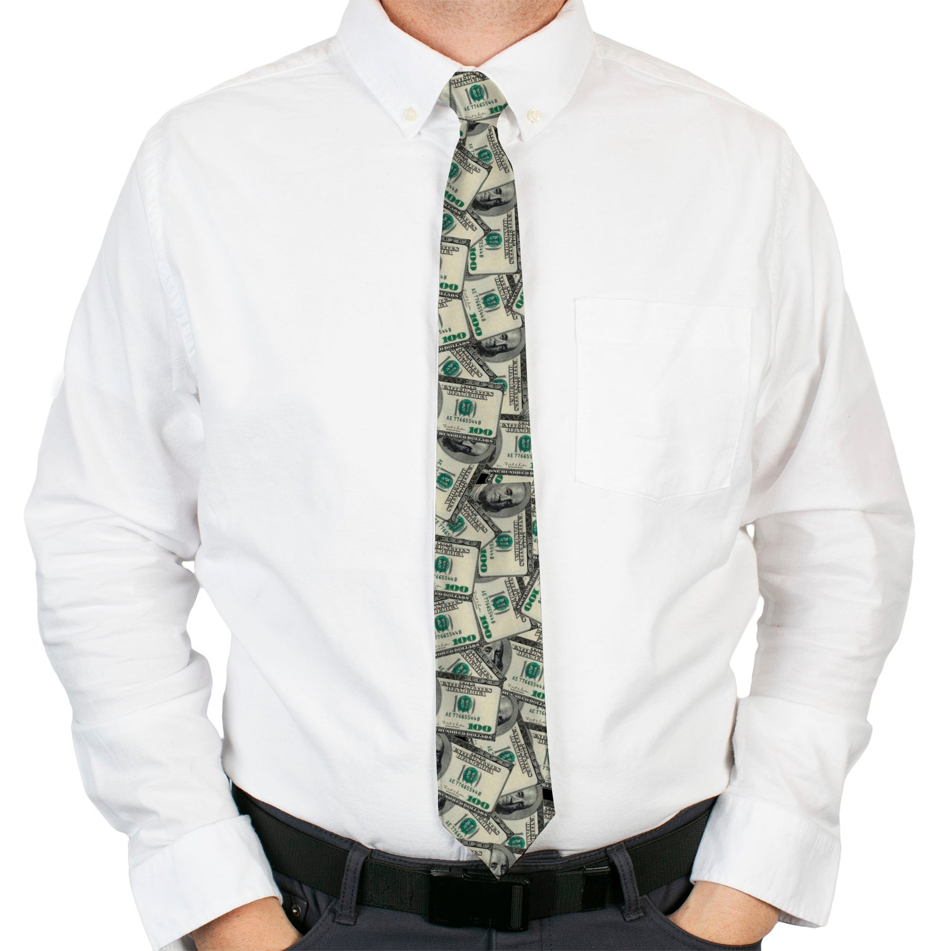 Buckle-Down Necktie - Benjamins Neckties Buckle-Down