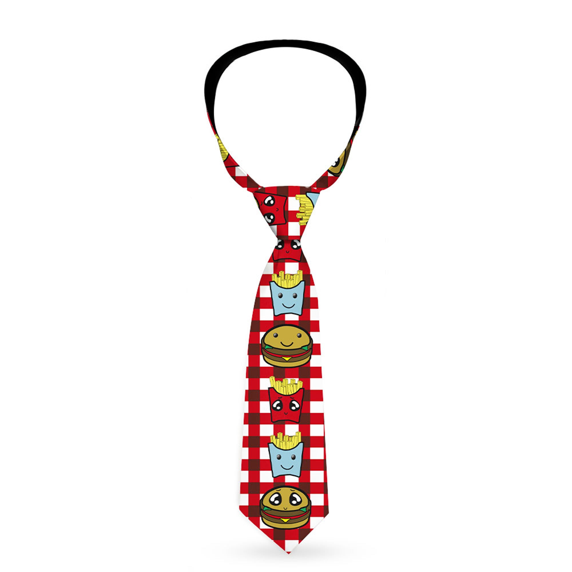Buckle-Down Necktie - Burger & Fries Cartoon Neckties Buckle-Down
