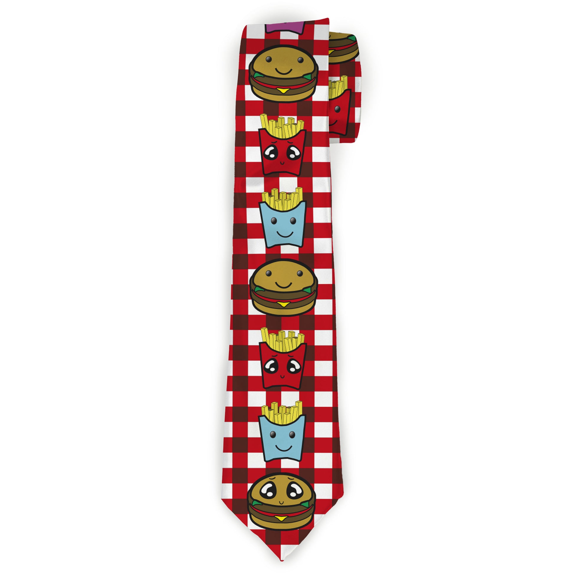 Buckle-Down Necktie - Burger & Fries Cartoon Neckties Buckle-Down