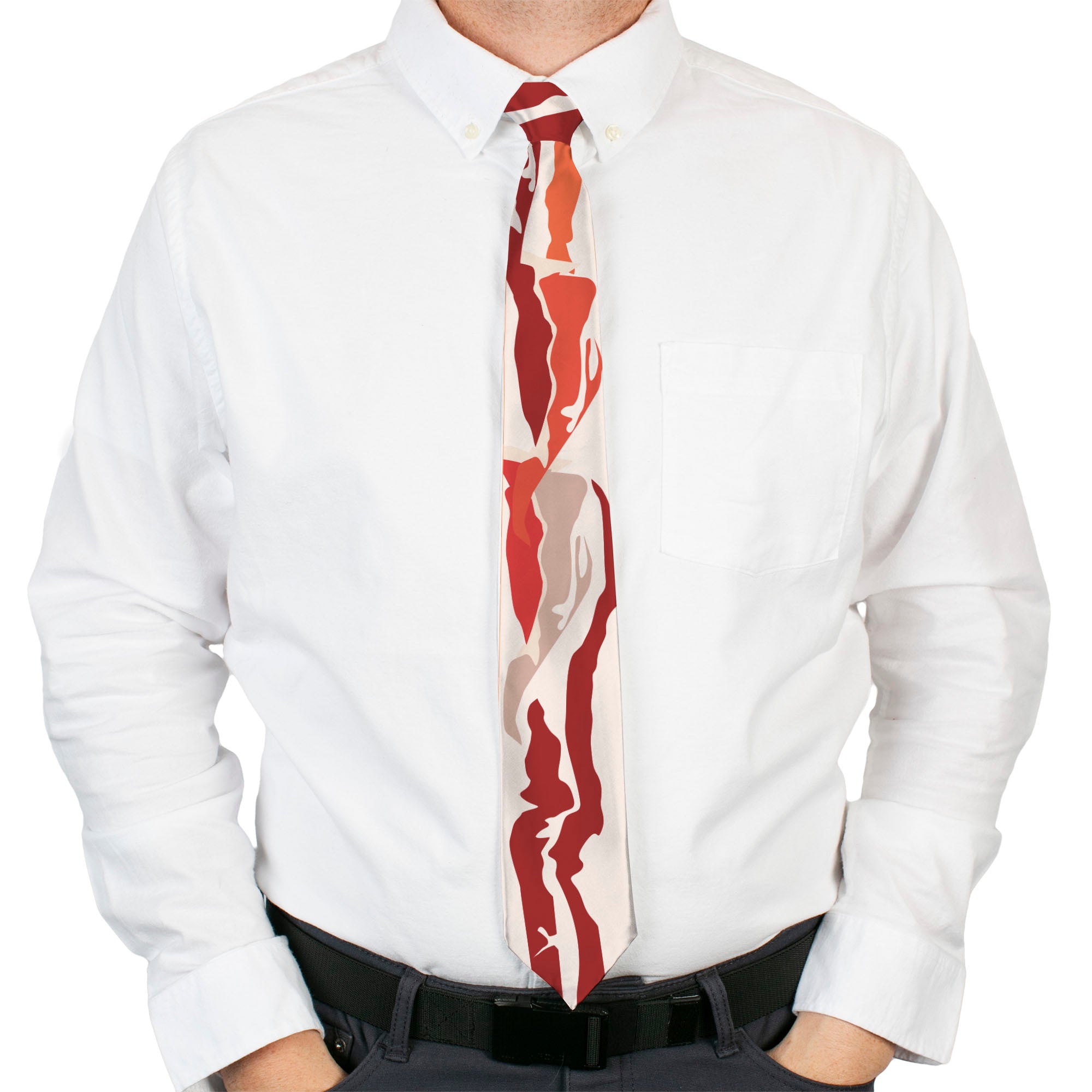 Buckle-Down Necktie - Bacon C/U Neckties Buckle-Down