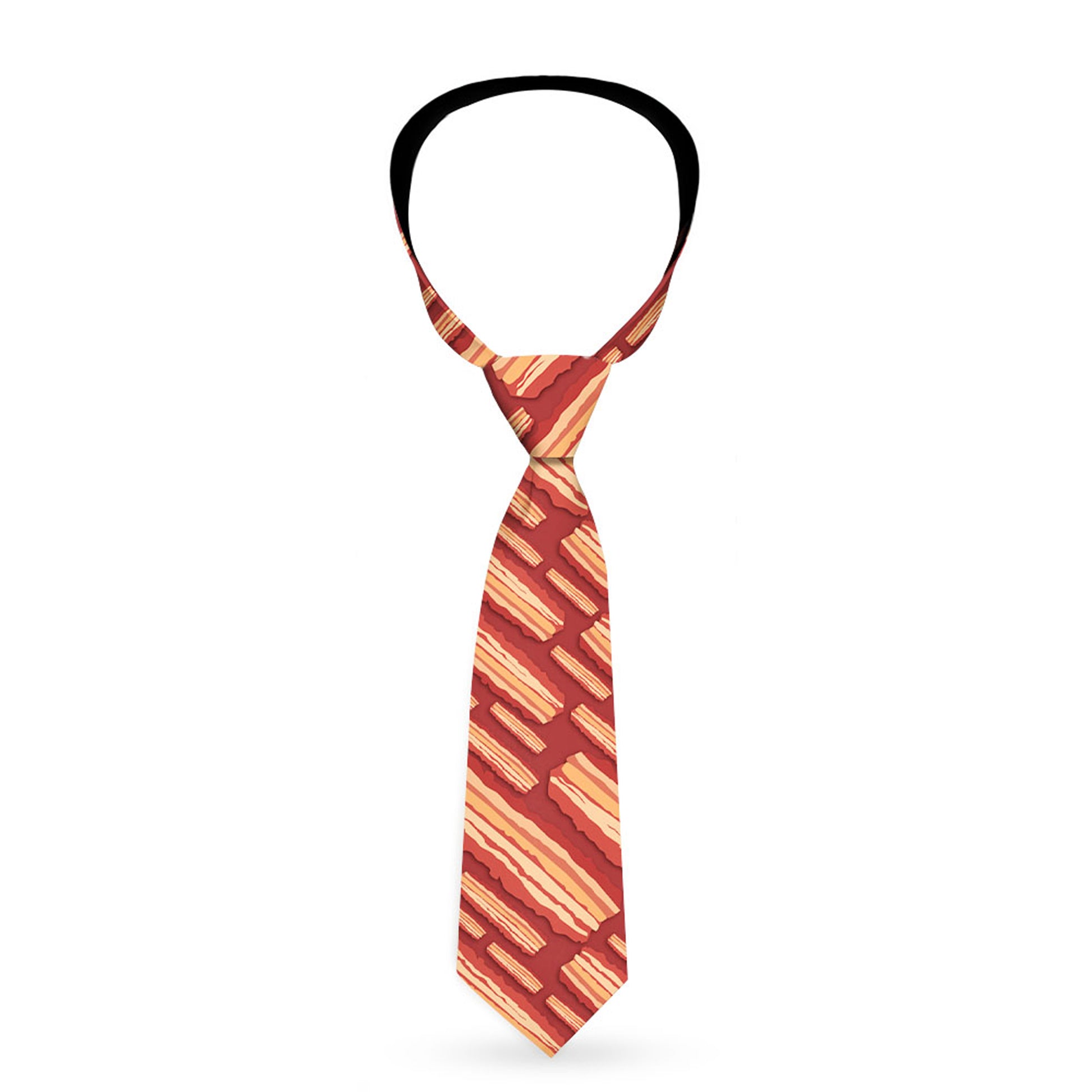 Buckle-Down Necktie - Bacon Slices Red Neckties Buckle-Down