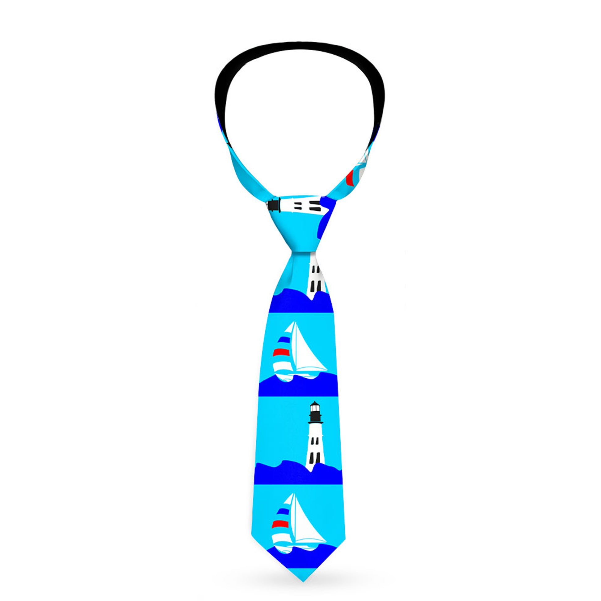 Buckle-Down Necktie - Boats on the Water Neckties Buckle-Down