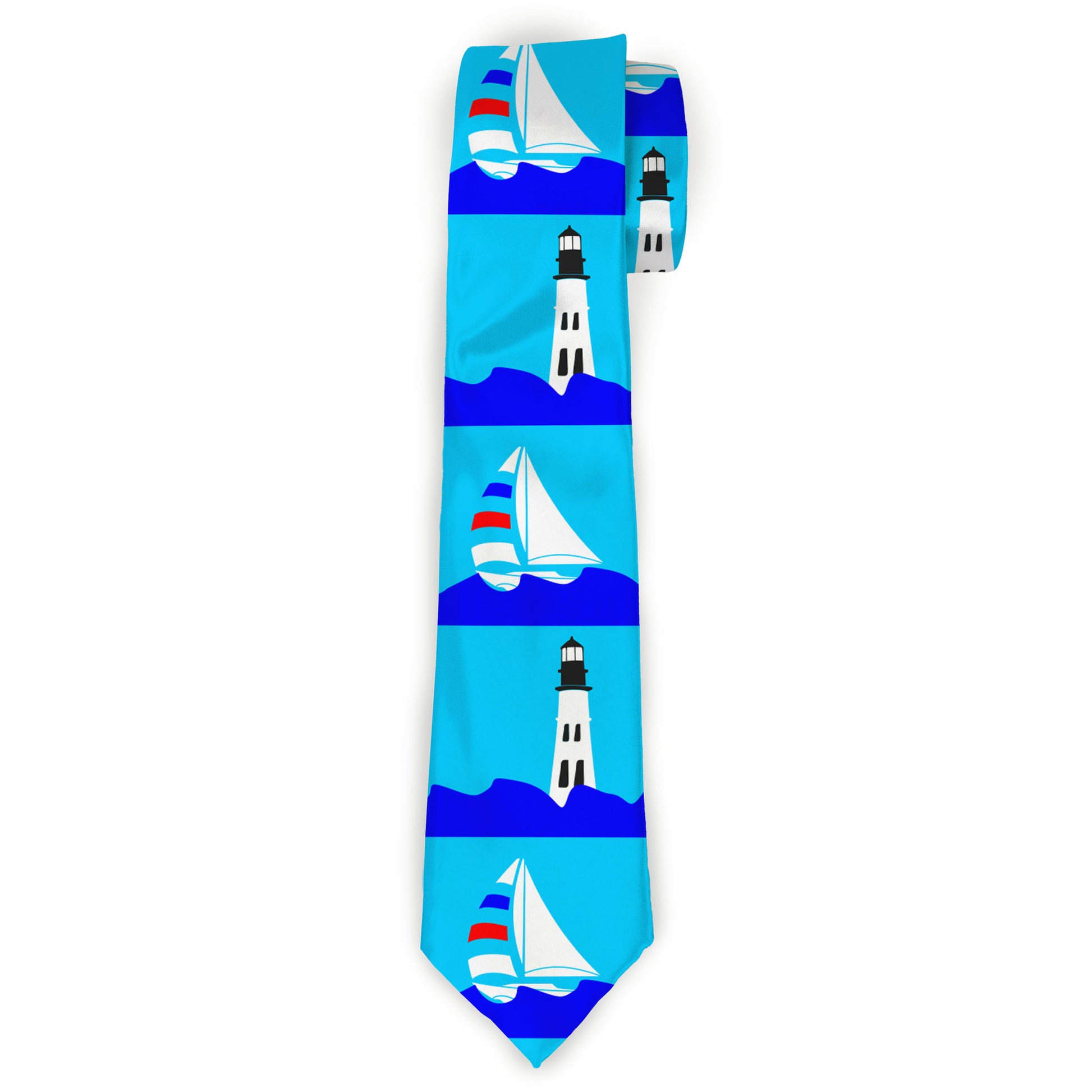 Buckle-Down Necktie - Boats on the Water Neckties Buckle-Down
