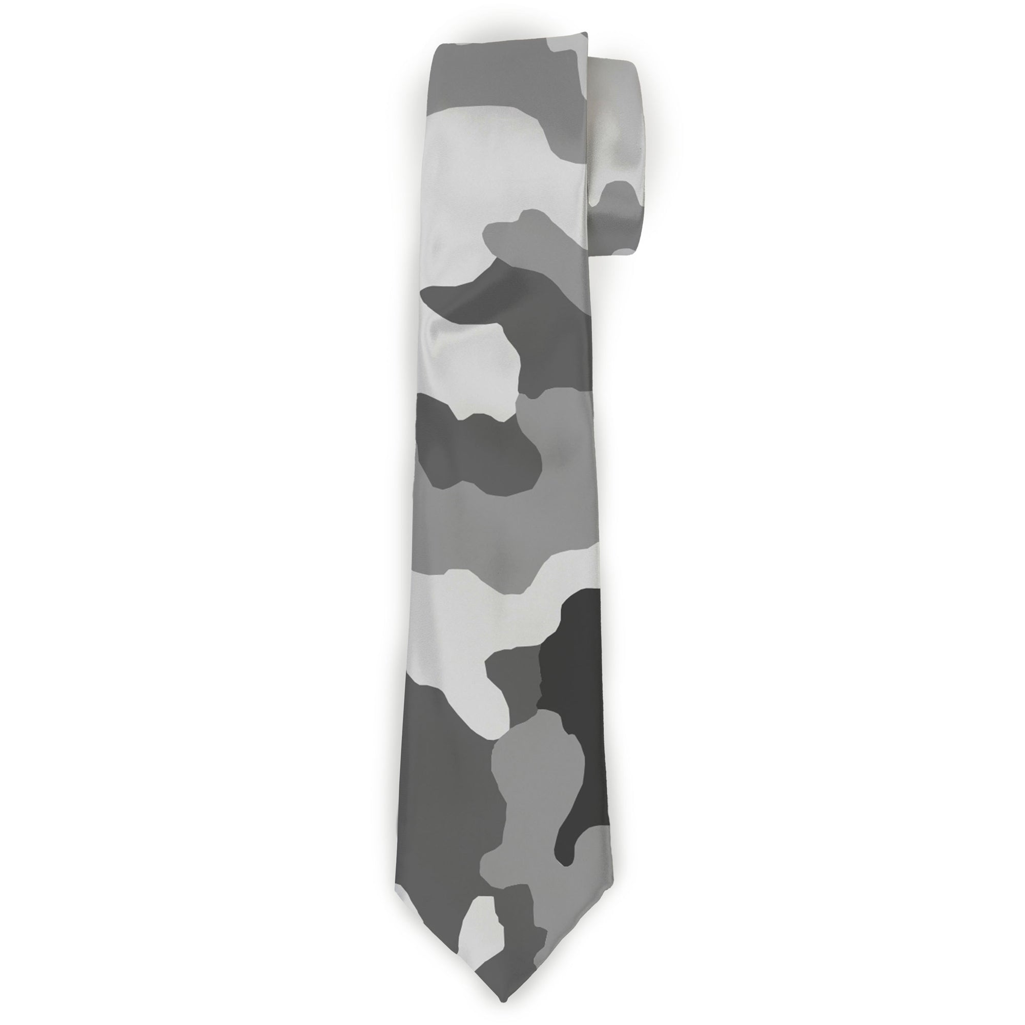 Buckle-Down Necktie - Camo White Neckties Buckle-Down