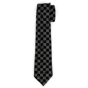 Necktie Standard - Checker Weathered Black/Gray Neckties Buckle-Down