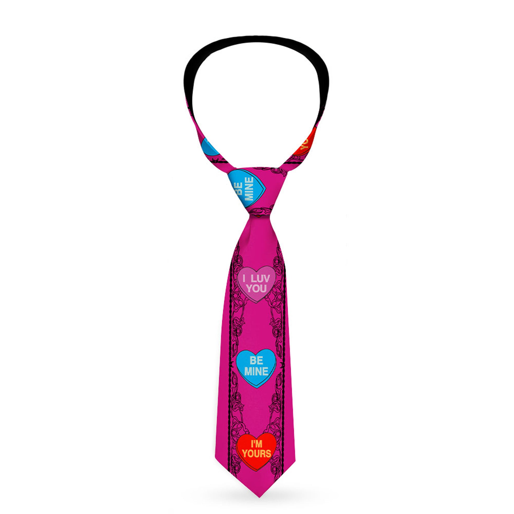 Buckle-Down Necktie - Candy Hearts Neckties Buckle-Down