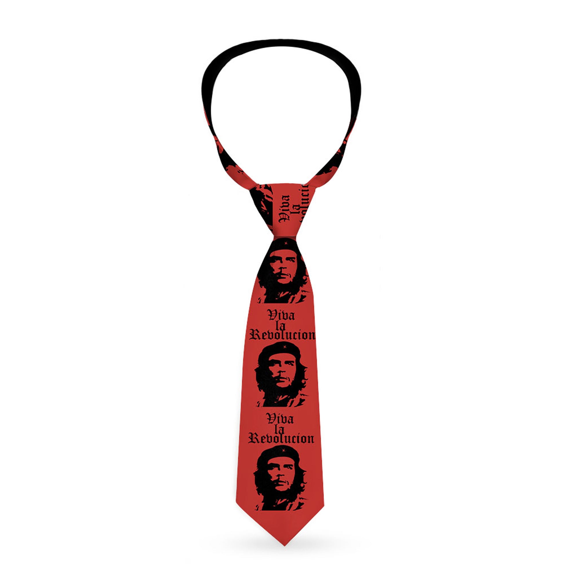 Buckle-Down Necktie - Che Red/Black Neckties Buckle-Down