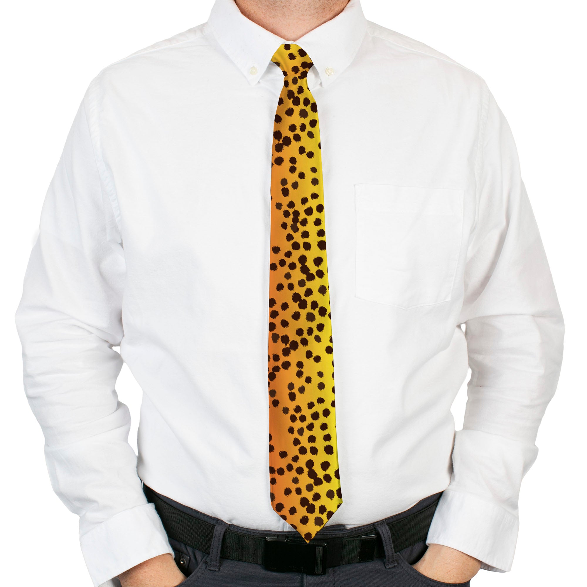 Buckle-Down Necktie - Cheetah Neckties Buckle-Down