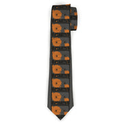 Buckle-Down Necktie - Cassette Splatter Gray/Orange Neckties Buckle-Down