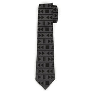 Buckle-Down Necktie - Control Buttons Black/Gray Neckties Buckle-Down