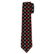 Necktie Standard - Checker Black/Gray/1 Red Neckties Buckle-Down