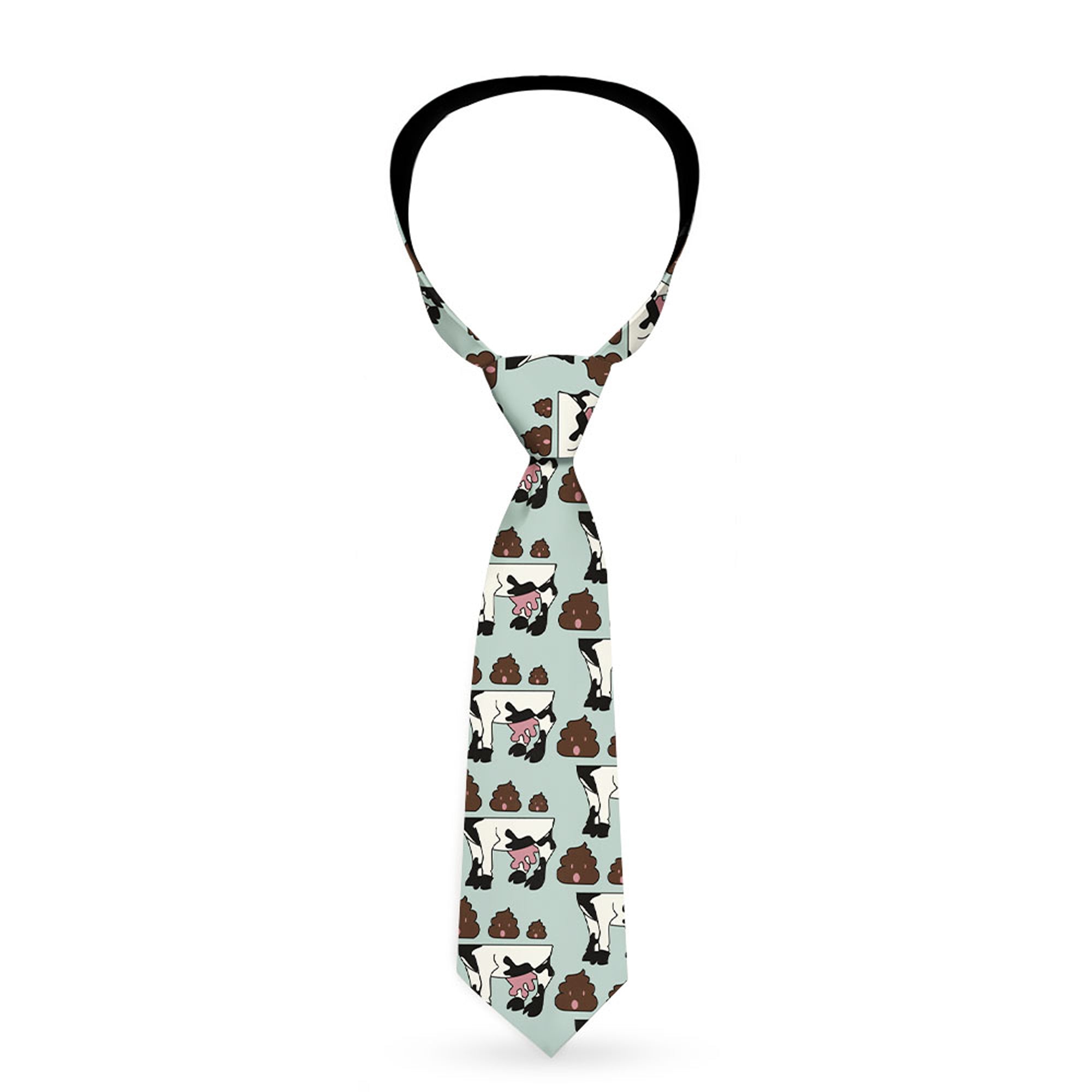 Buckle-Down Necktie - Cow Poops Color Neckties Buckle-Down