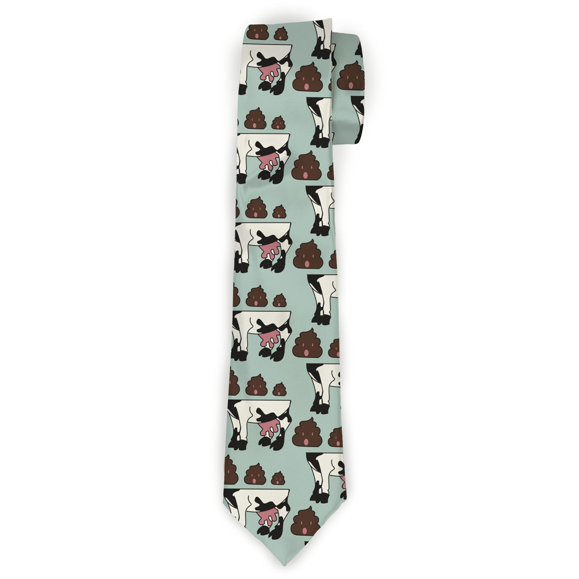 Buckle-Down Necktie - Cow Poops Color Neckties Buckle-Down