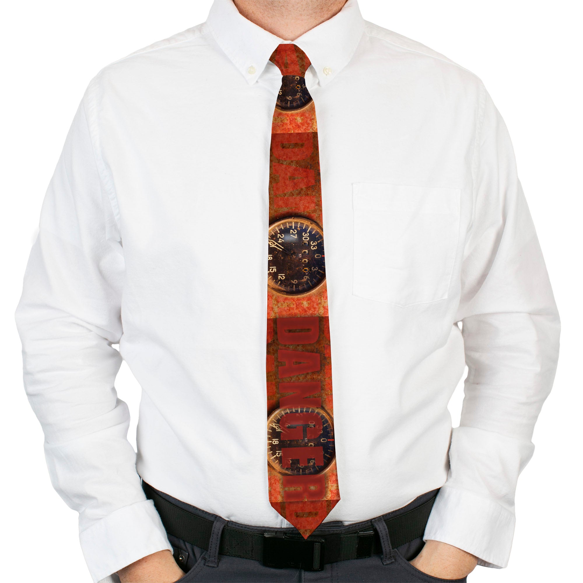Buckle-Down Necktie - Danger Gauge Neckties Buckle-Down