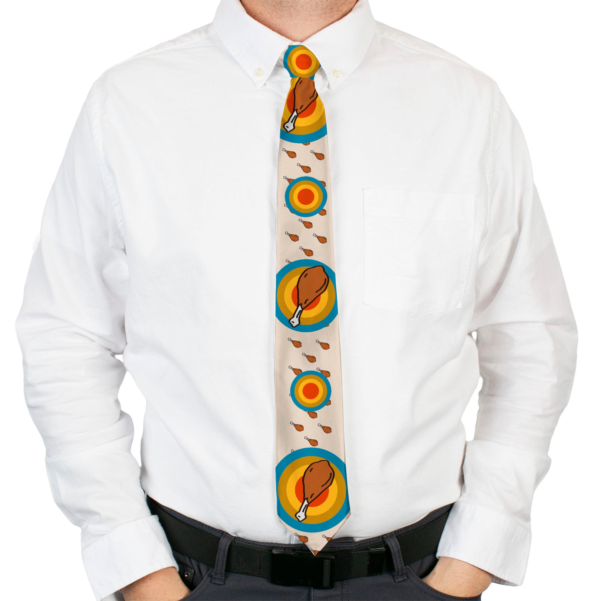 Buckle-Down Necktie - Drumstick Target Neckties Buckle-Down