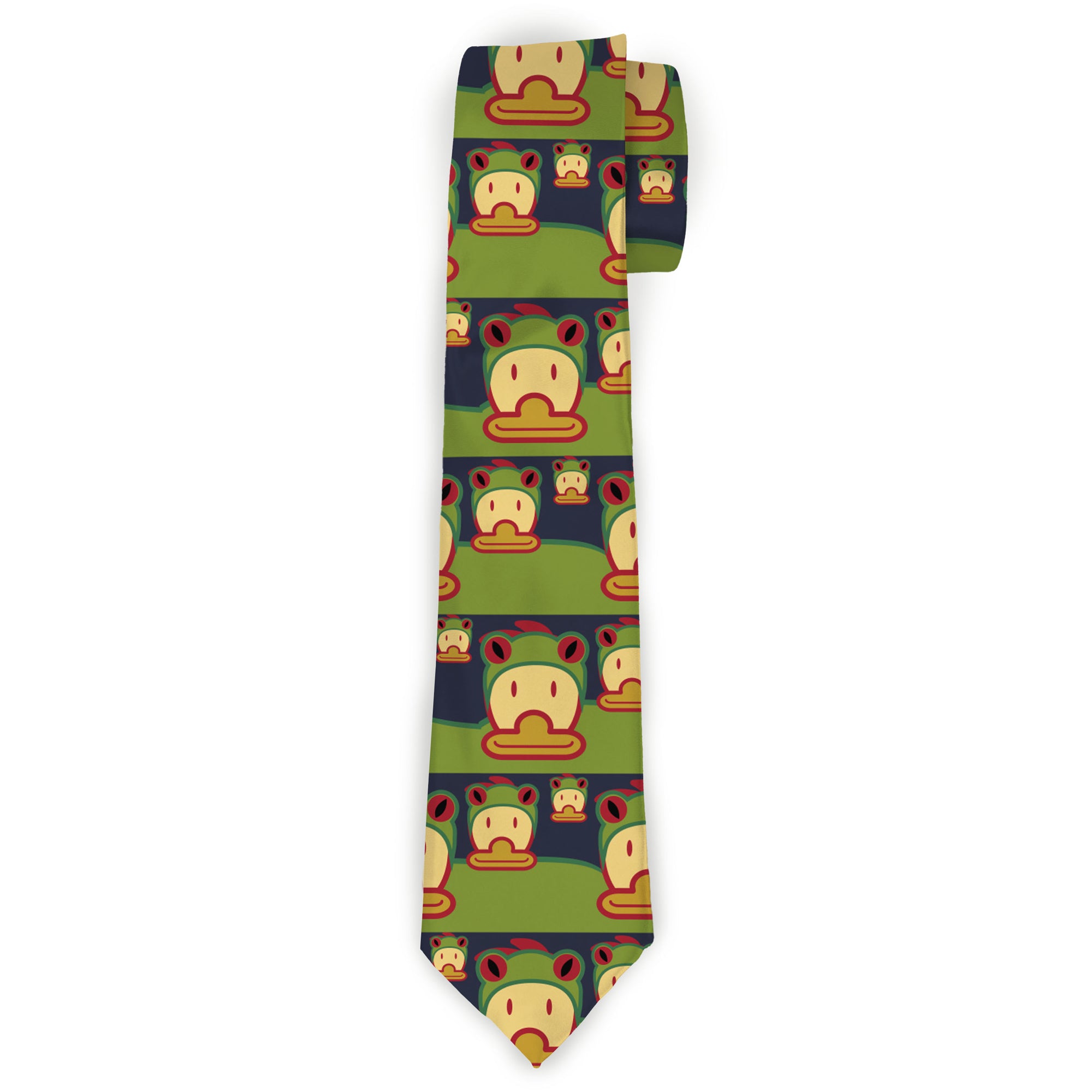 Buckle-Down Necktie - Duck w/Frog Hat Neckties Buckle-Down