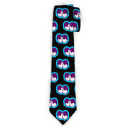 Buckle-Down Necktie - Dopey Eyes Black/Baby Blue/Purple Neckties Buckle-Down