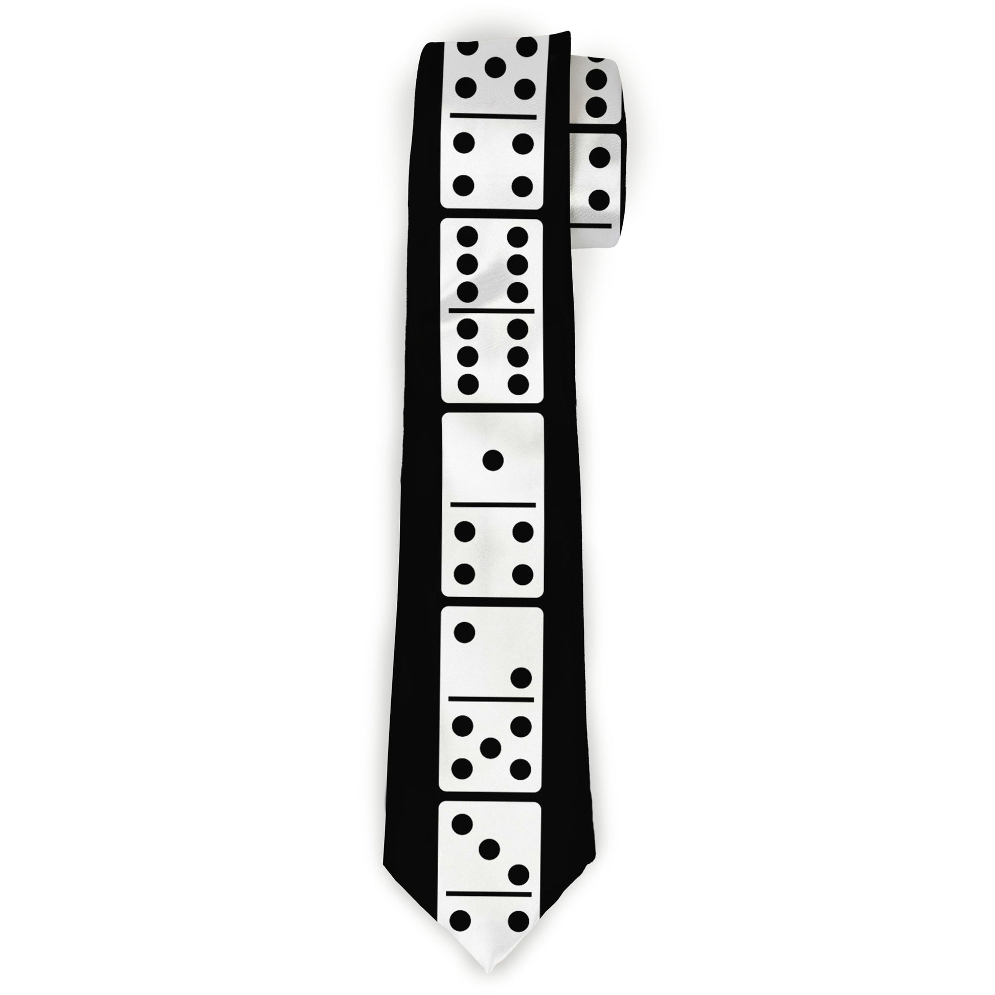 Buckle-Down Necktie - Dominos Black/White/Black Neckties Buckle-Down