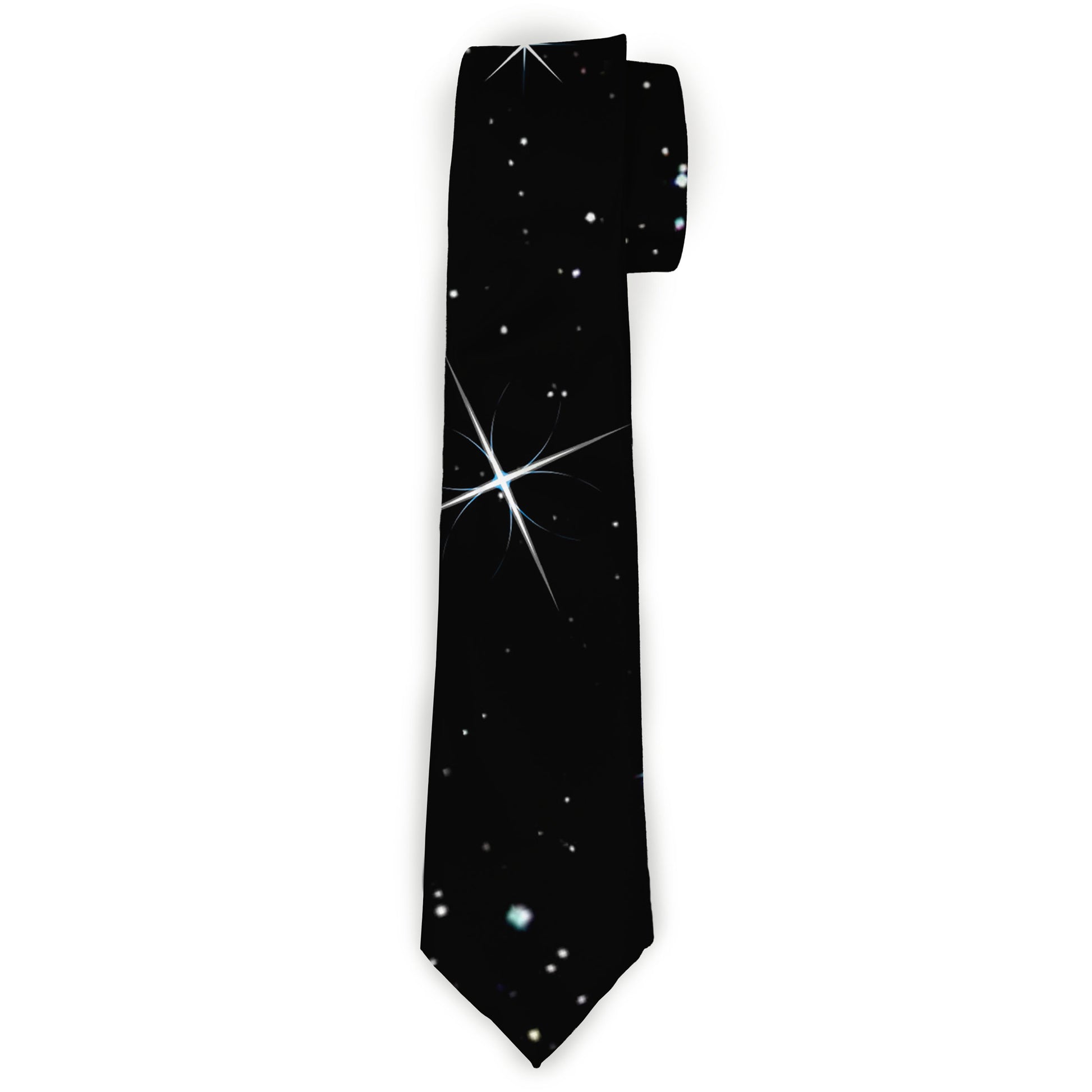 Buckle-Down Necktie - Deep Space Black/White Neckties Buckle-Down