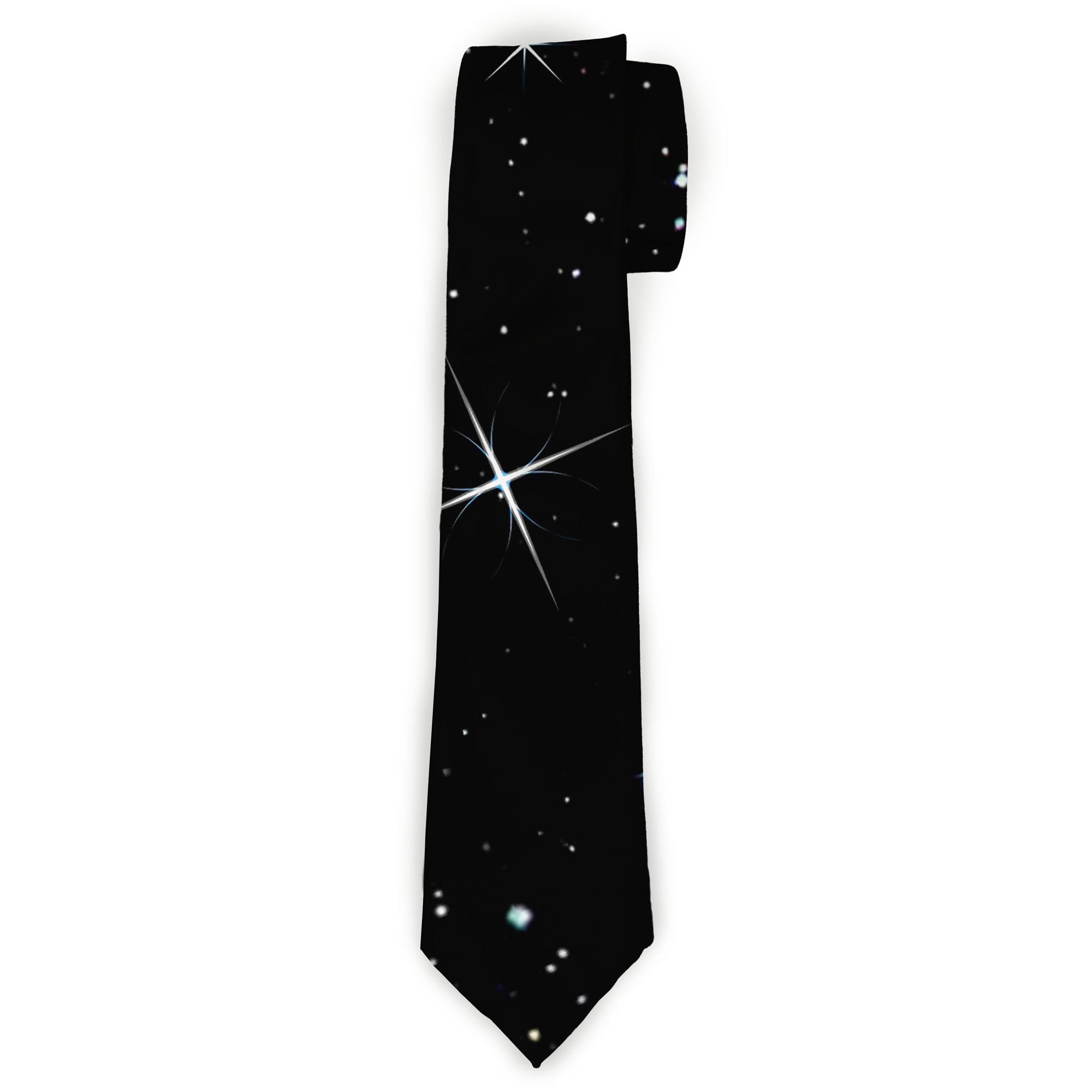Buckle-Down Necktie - Deep Space Black/White Neckties Buckle-Down