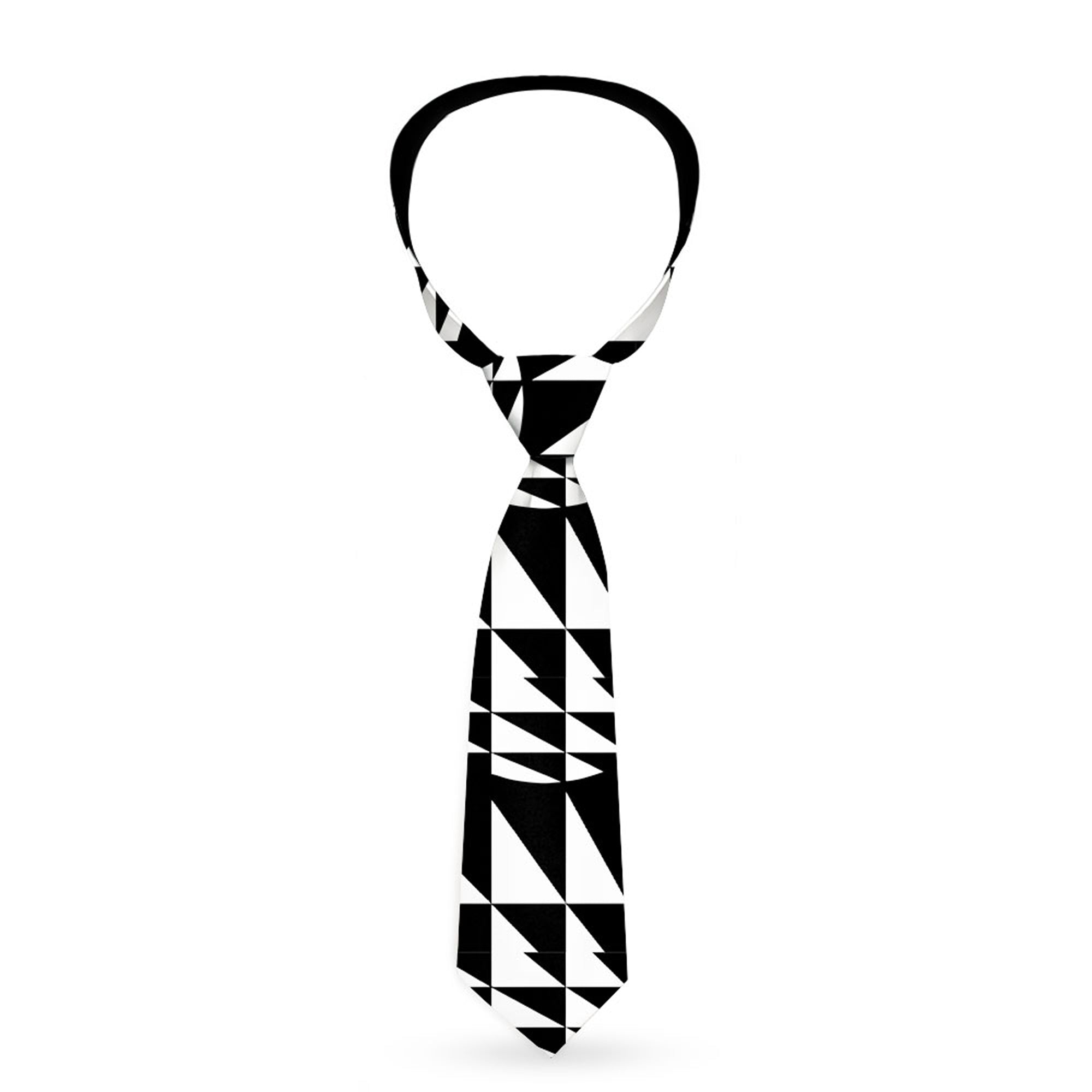 Buckle-Down Necktie - Eighties 8 Black/White Neckties Buckle-Down