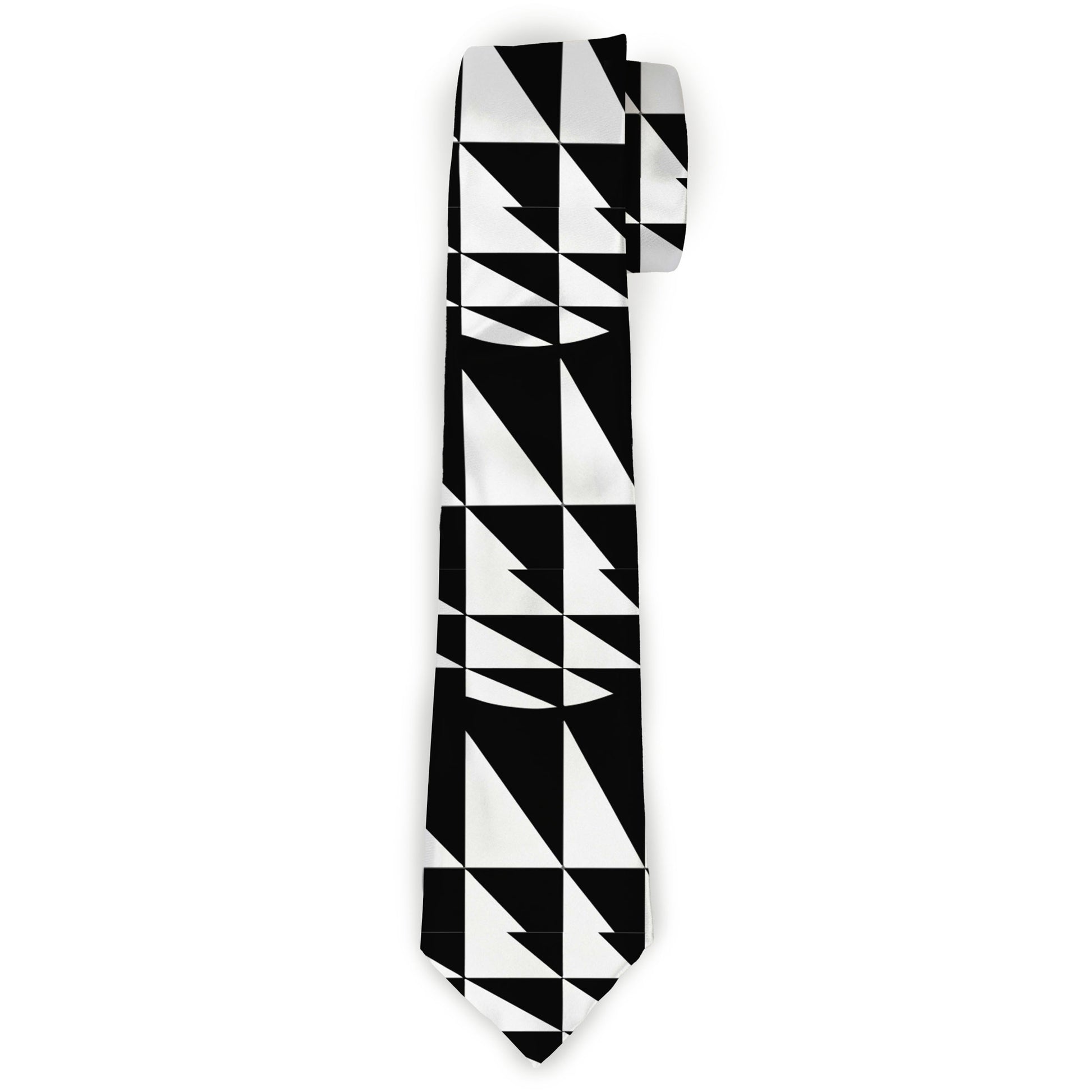 Buckle-Down Necktie - Eighties 8 Black/White Neckties Buckle-Down