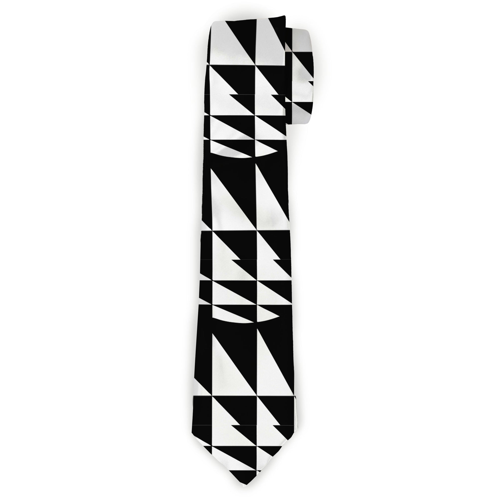 Buckle-Down Necktie - Eighties 8 Black/White Neckties Buckle-Down